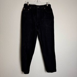 Levi's 550 Women's  Black Jeans Relaxed Fit‎ Tapered Leg Size 14 M See Pictures